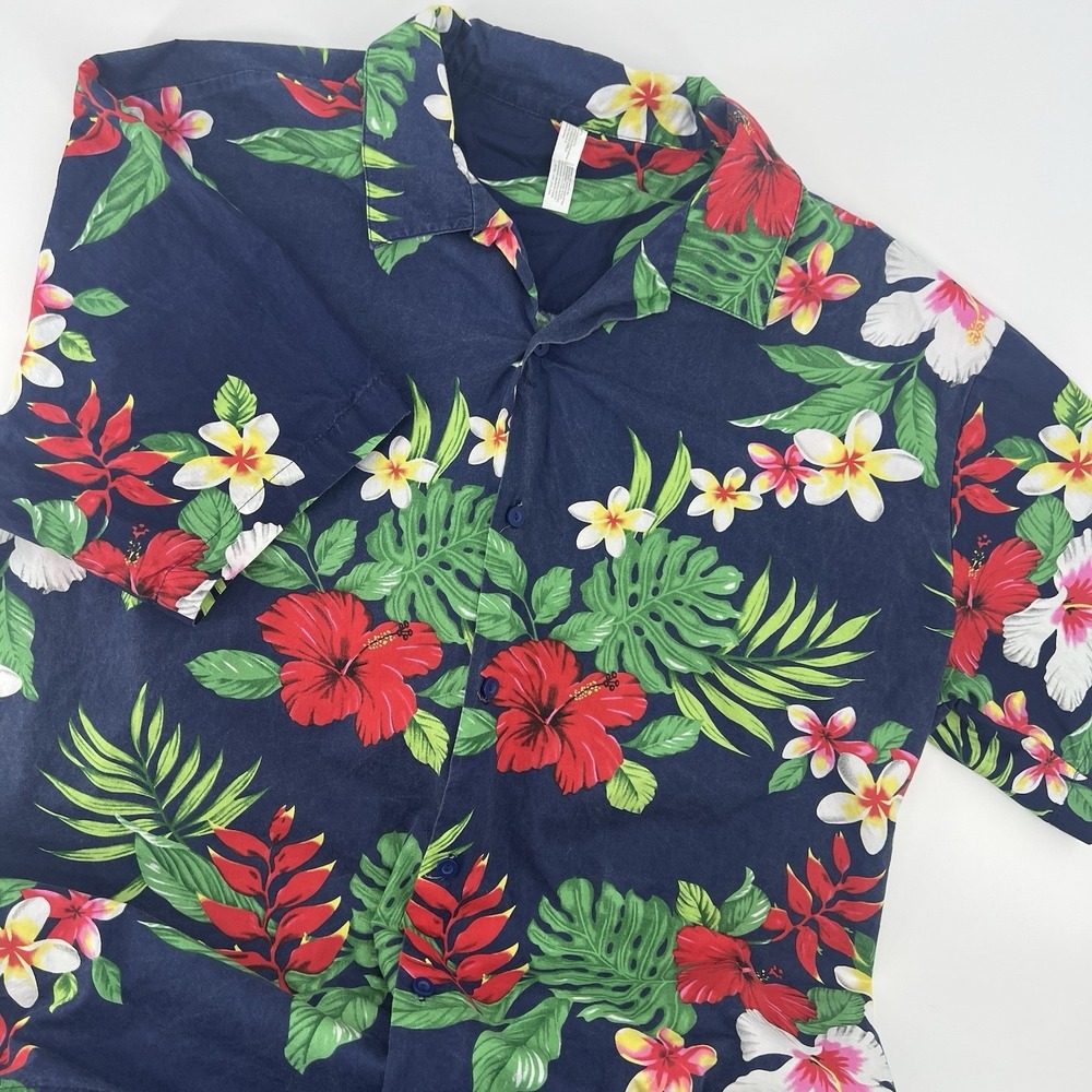Amscan Hawaiian Tropical Print Shirt Button Up sz L/XL